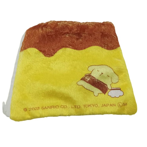 Pompompurion (sanrio character) fluffy zipper pouch. - Picture 2 of 4